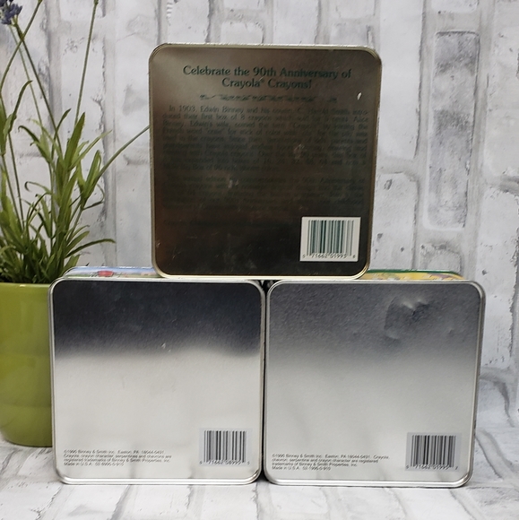 Vintage Crayola Boxes, 1993/1995, Limited Edition Crayons Empty Tins - Picture 2 of 10